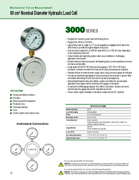 Thumbnail of document Data Sheet - 3000 Series 80 cm2 Nominal Diameter Hydraulic Load Cell